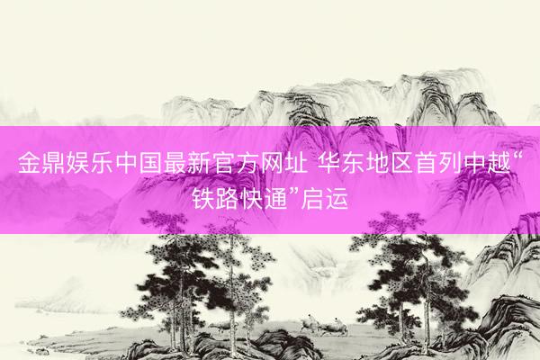 金鼎娱乐中国最新官方网址 华东地区首列中越“铁路快通”启运