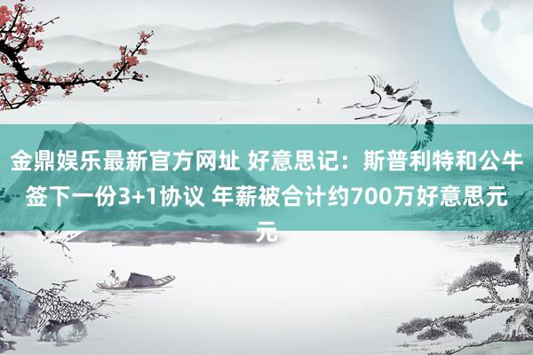 金鼎娱乐最新官方网址 好意思记:斯普利特和公牛签下一份3+1协议 年薪被合计约700万好意思元
